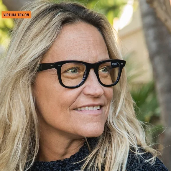 NWT CADDIS Readers - Porgy Backstage in Polished Black - 0.0x Magnification - Picture 6 of 8